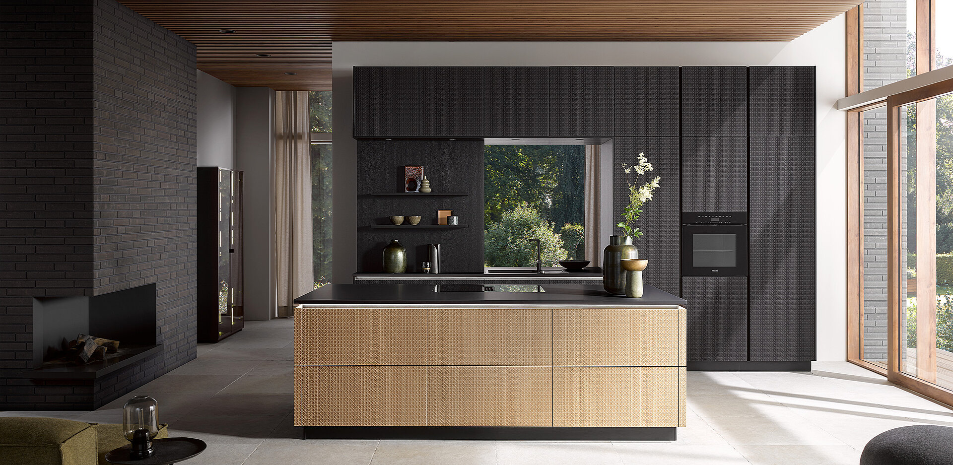 systemat kitchen AV 6085 in back oak and elegant oak