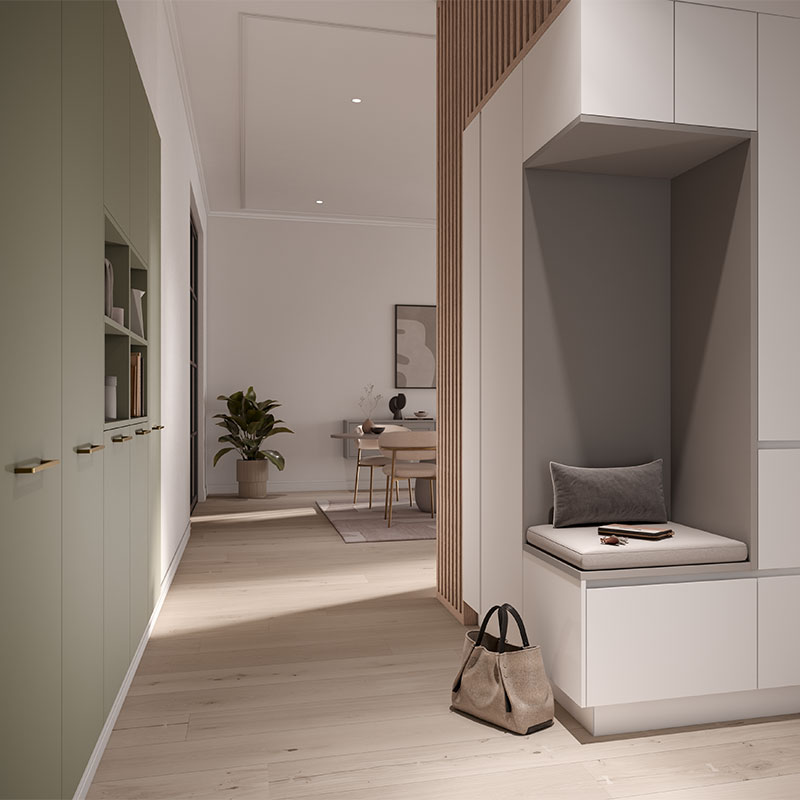 AV 5045 Greige wardrobe