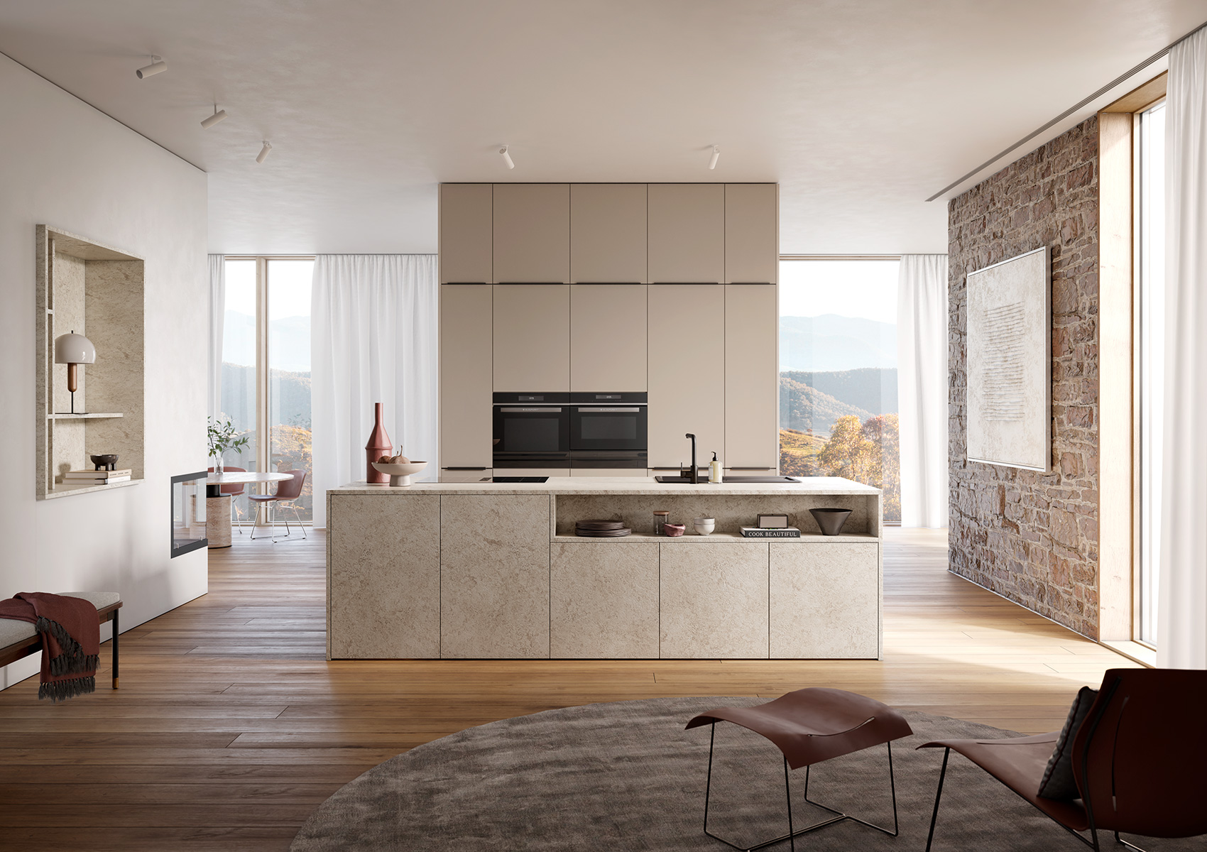 AV 3050 Beige granite effect AV 6000 Natural umber